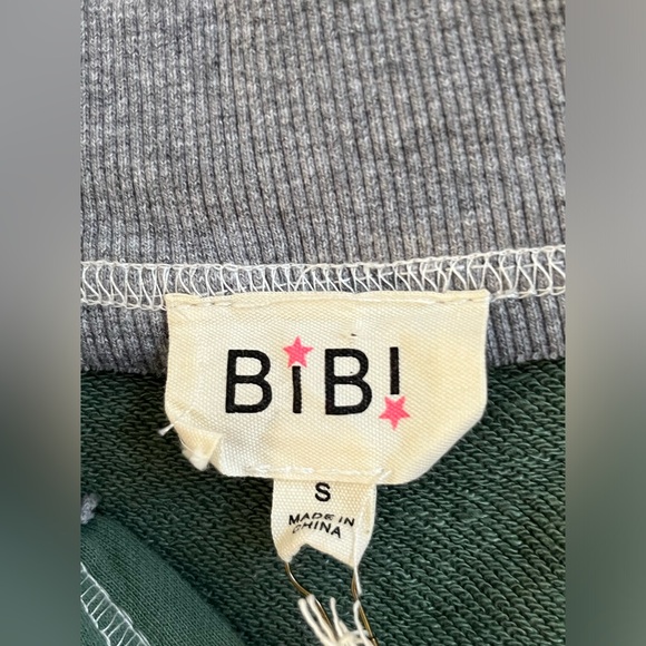 ▫️NEW! Bibi JADE MULTI RAW EDGE VINTAGE WASHED BOMBER JACKET - Picture 12 of 13